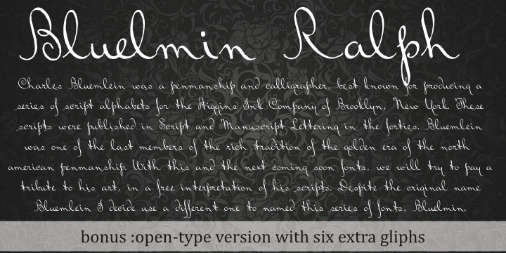 Free Bluelmin Ralph Font – CreativeBooster