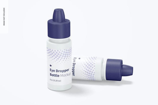 Free 6 Cc Eye Dropper Bottles Mockup Psd