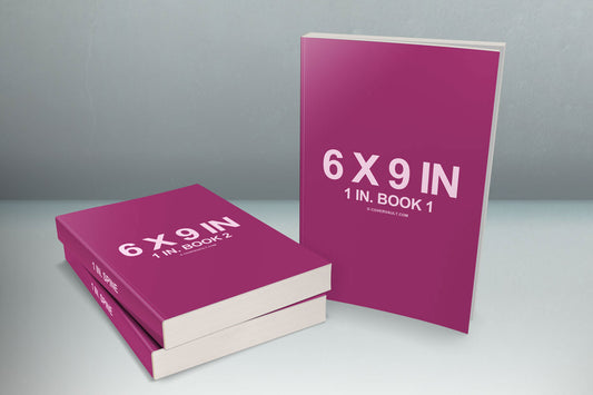 Free 6 X 9 Book Series Presentation Mockup