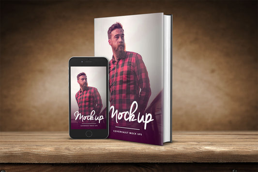 Free 6 X 9 Book With Dust Jacket And Iphone 6 Mockup
