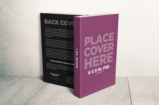 Free 6 X 9 Paperback Book Mockup With Front And Back Cover