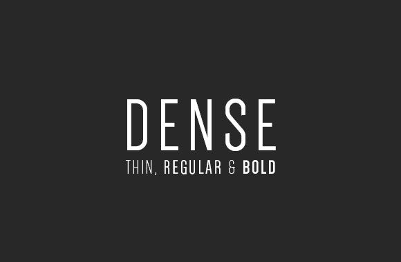 Free Dense font – CreativeBooster