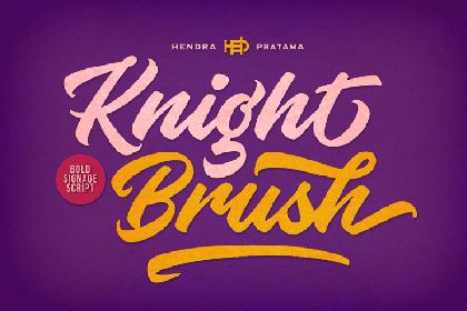 Free Knight Brush Font Demo