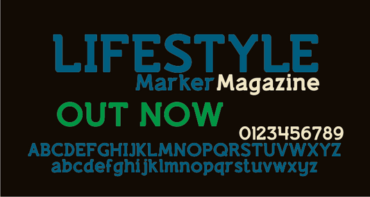Free Lifestyle Marker M54 Font
