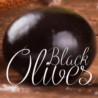 Free Black Olives Font