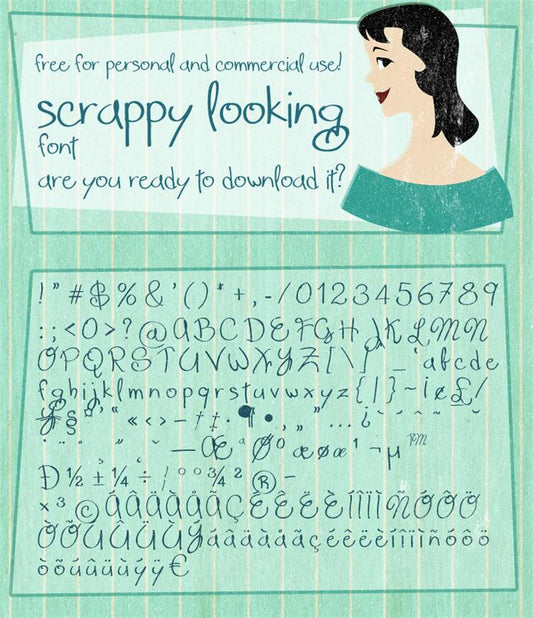 Free Scrappy looking Font