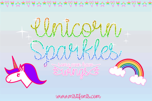 Free Unicorn Sparkles Font