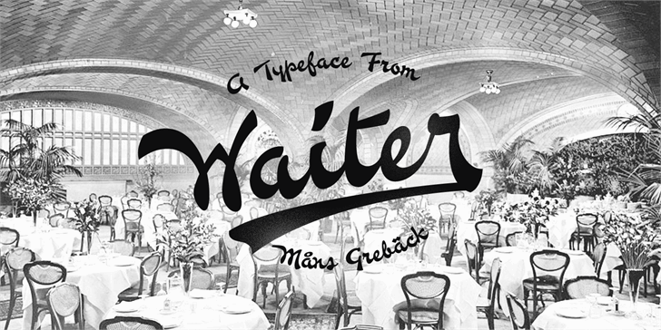 Waiter Lettering Free Waiter Font – CreativeBooster