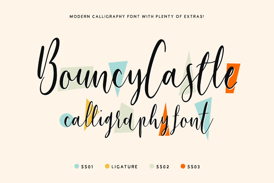 Free Bouncy Castle Font Demo