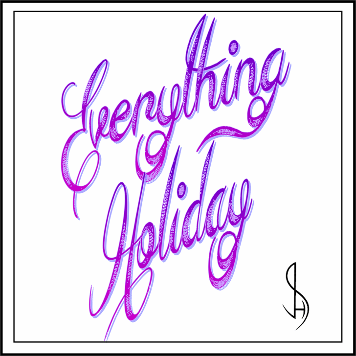 Free Everything Holiday Font