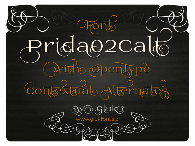 Free Prida02Calt Font
