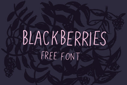 Free Blackberries Font