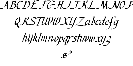 Free Ken\'s Calligraphic Font
