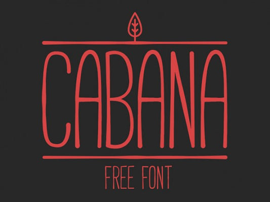 Free Cabana font by Adrien Coquet.