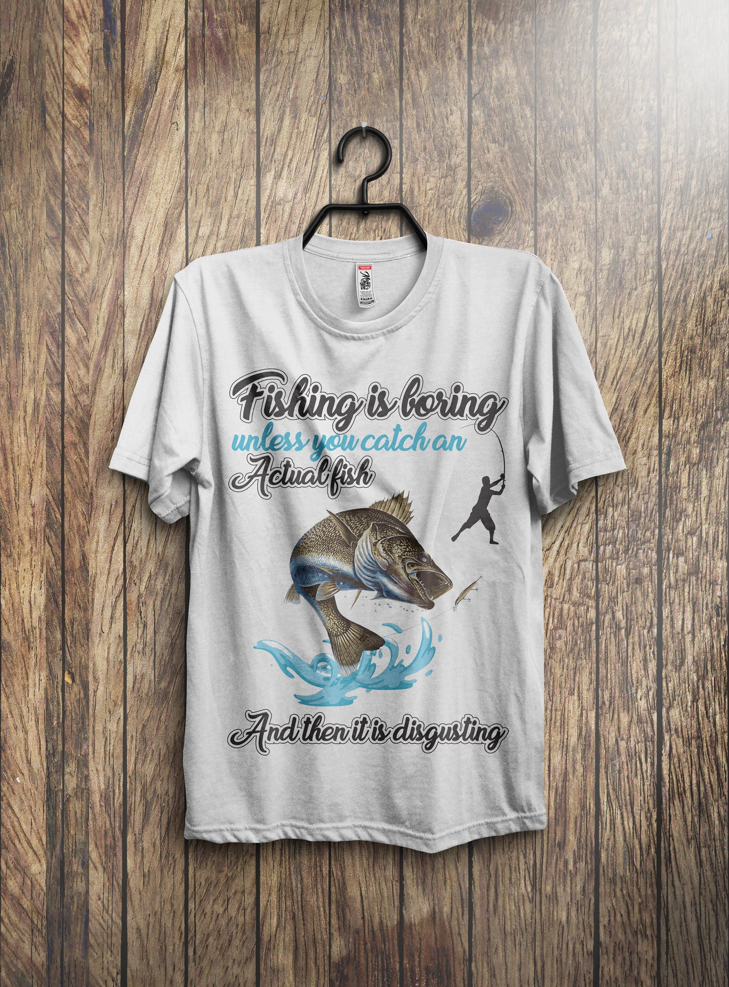Fishing T-Shirts Design Bundle With Free Mockup