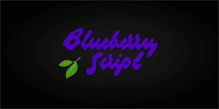 Free Blueberry Script Font