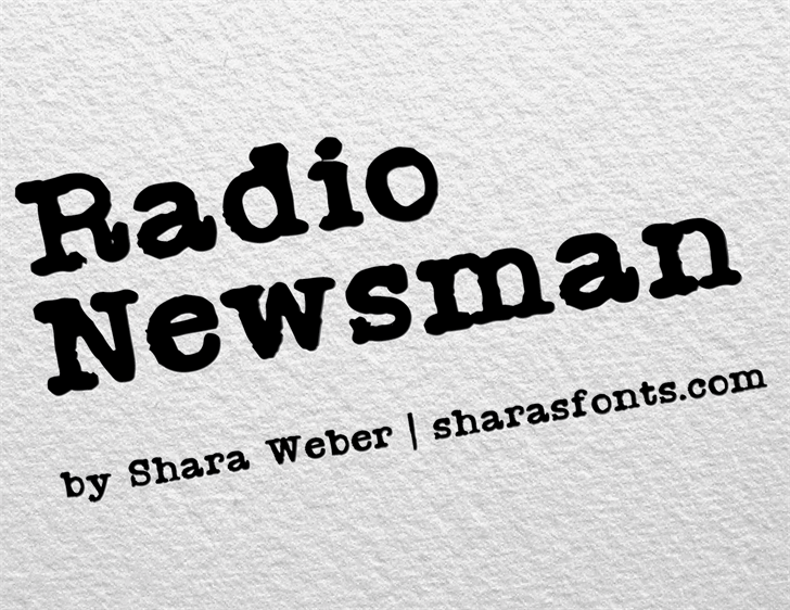 Free Radio Newsman Font