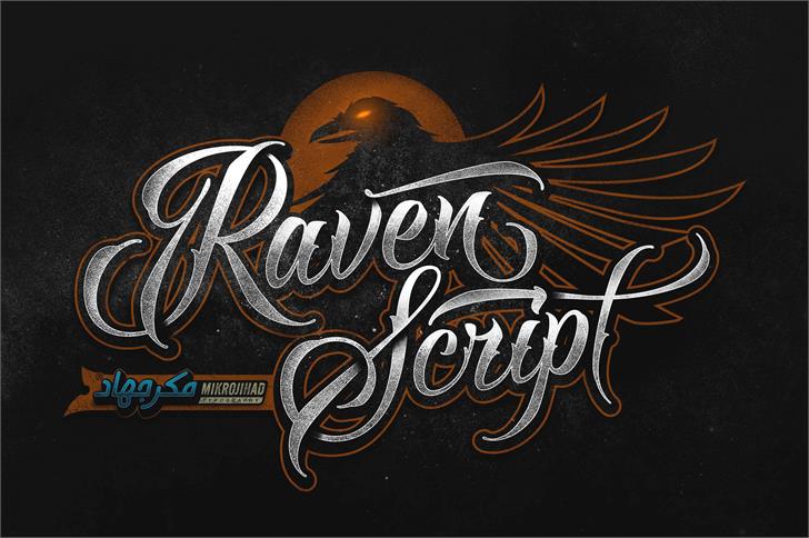 Free Raven Script Font