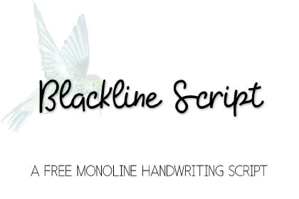 Free Blackline Script Font