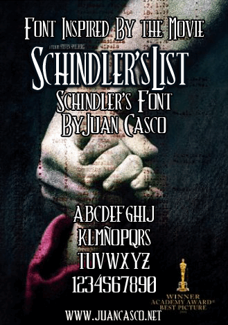 Free Schindlerâ€™s Font