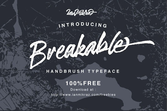 Free Breakable Handbrush Typeface
