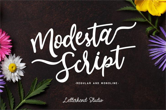 Free Modesta Script Font