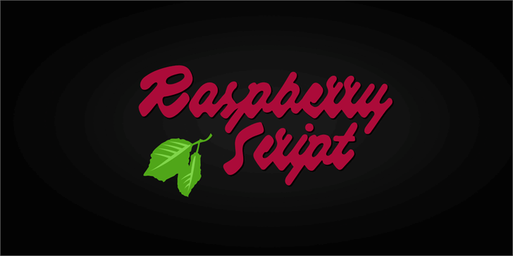 Free Raspberry Script Font