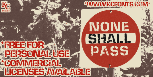 Free None Shall Pass Font
