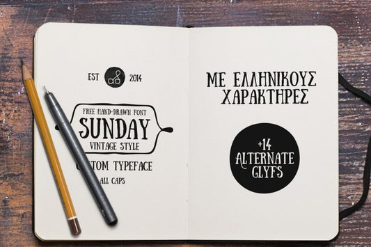 Free Font Sunday Typeface