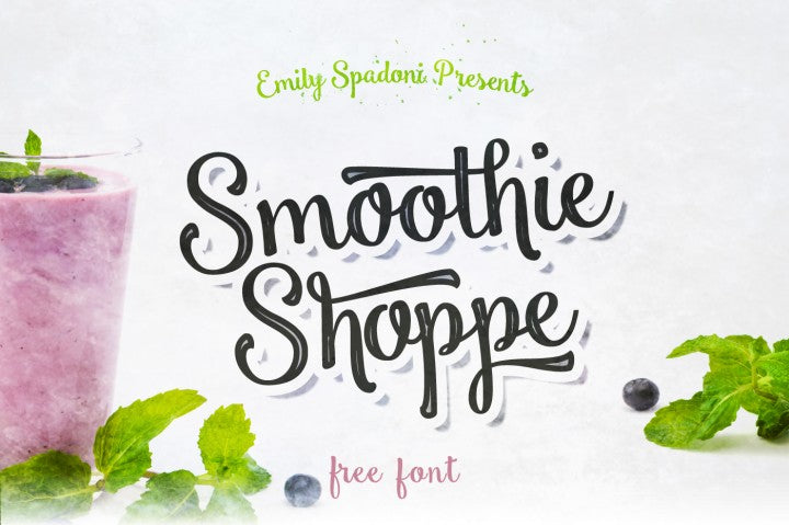 Free Font Smoothie Shoppe Script - Personal Use Only