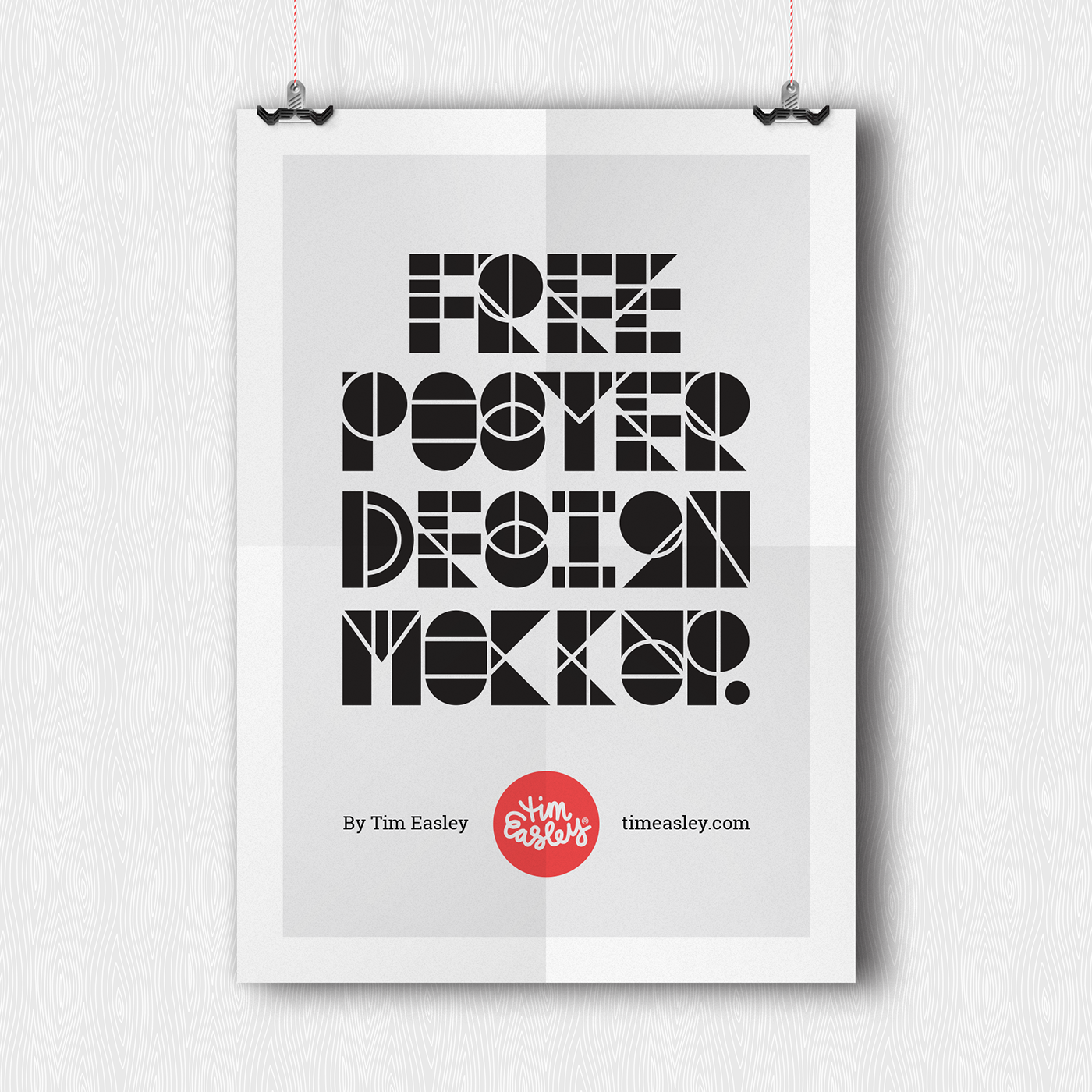 Free Clean Poster Design Mockup