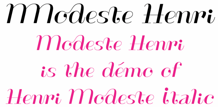 Free ModesteHenri Font