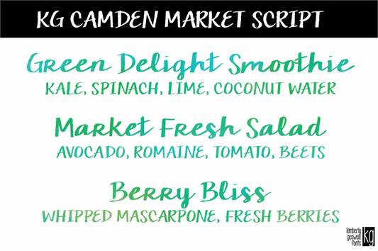 Free KG Camden Market Script Font