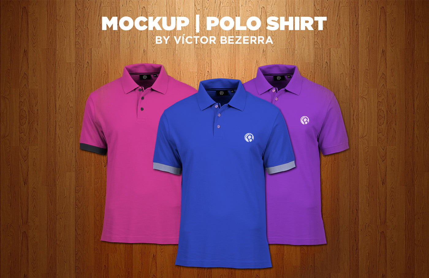 Free PSD Mockup Polo Shirt