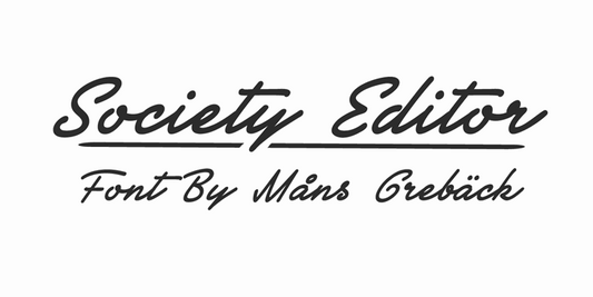 Free Society Editor Font