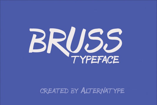 Free Font Bruss Typeface