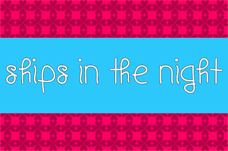 Free Ships In The Night Font