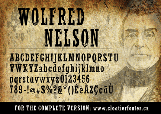 Free WolfredNelson Font