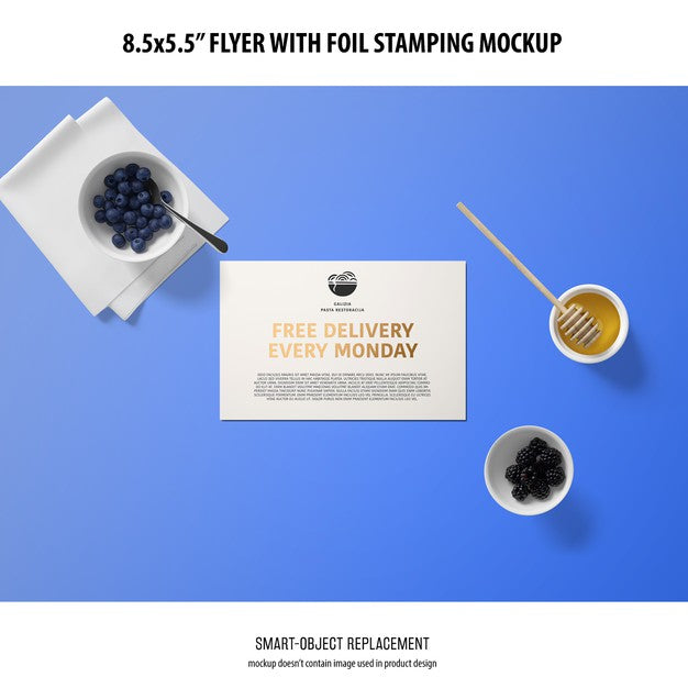 Free 8.5X5.5 Flyer Mockup Psd