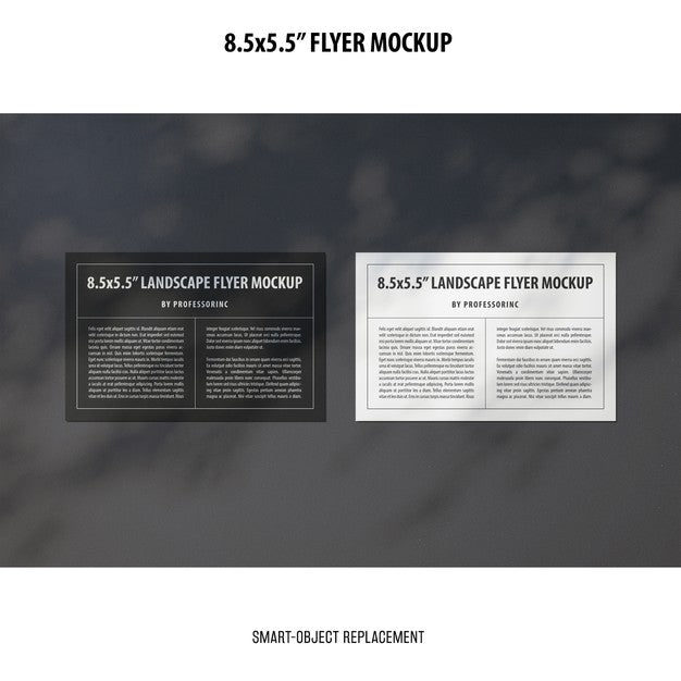 Free 8.5X5.5 Flyer Mockup Psd