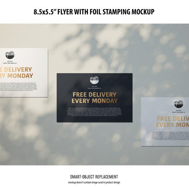 Free 8.5X5.5 Flyer Mockup Psd