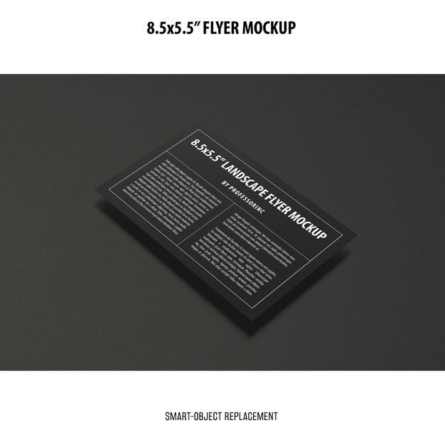 Free 8.5X5.5 Flyer Mockup Psd