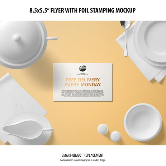 Free 8.5X5.5 Flyer Mockup Psd