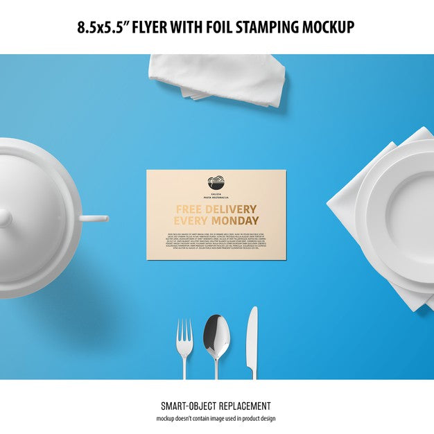 Free 8.5X5.5 Flyer Mockup Psd