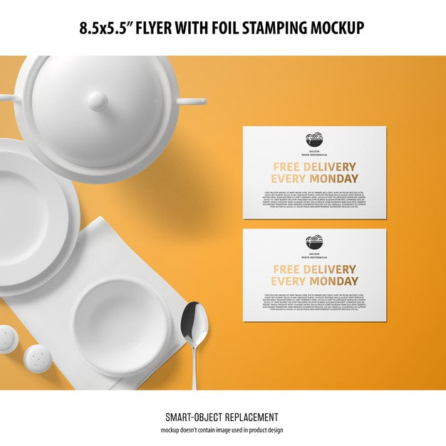 Free 8.5X5.5 Flyer Mockup Psd