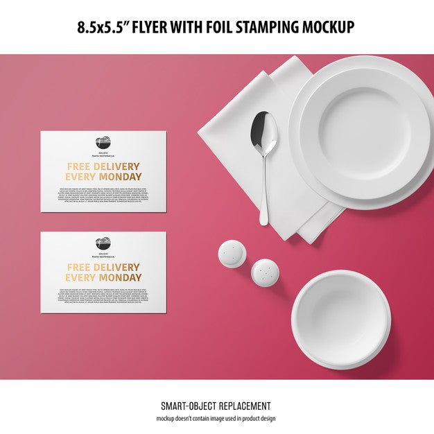 Free 8.5X5.5 Flyer Mockup Psd