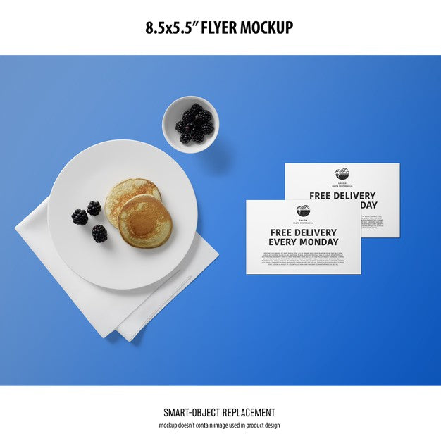 Free 8.5X5.5 Flyer Mockup Psd