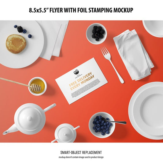 Free 8.5X5.5 Flyer Mockup Psd