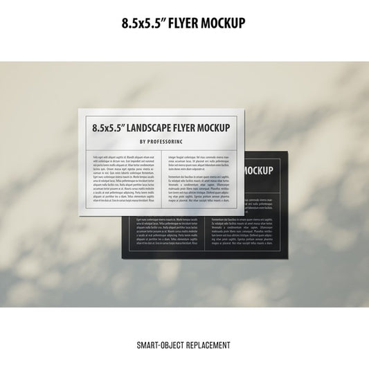 Free 8.5X5.5 Flyer Mockup Psd