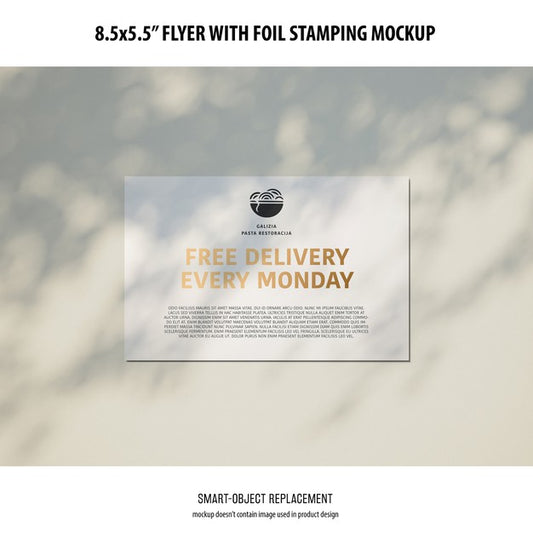 Free 8.5X5.5 Flyer Mockup Psd